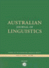 AUSTRALIAN JOURNAL OF LINGUISTICS