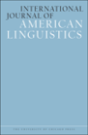 INTERNATIONAL JOURNAL OF AMERICAN LINGUISTICS